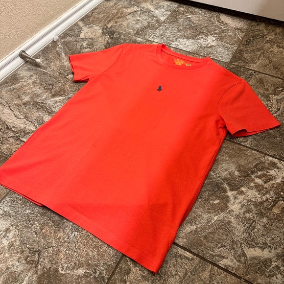 Men Polo Ralph Lauren Small Slim Fit T-shirt with pony logo in bright red - Picture 2 of 4